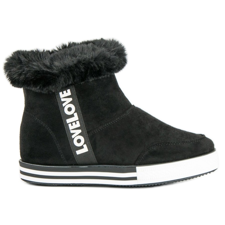 Ideal Shoes Tênis Alto Isolados preto