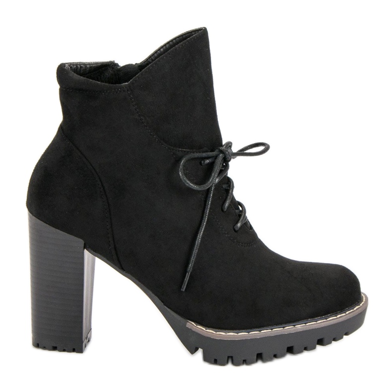 Nio Nio Botas elegantes na plataforma preto