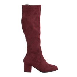 Nio Nio Botas marrons clássicas vermelho
