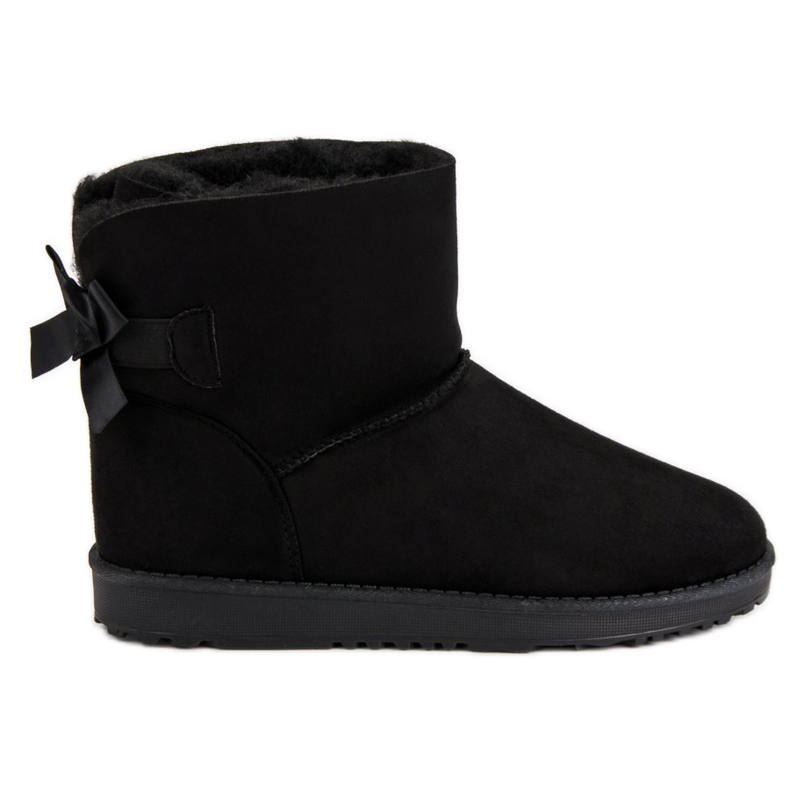 Queentina Mukluki preto com laço