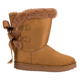 High Mukluki com arcos marrom