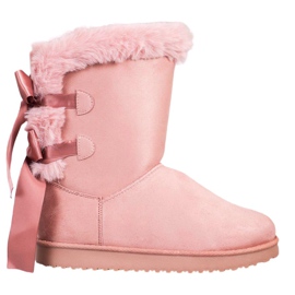High Mukluki com arcos rosa