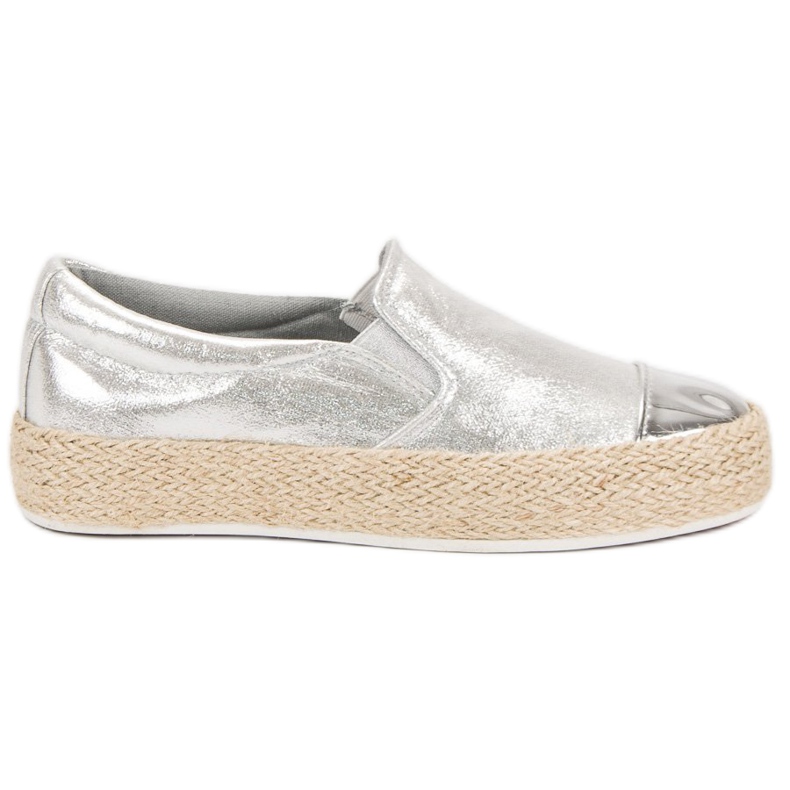 Tênis de prata elegantes cinza