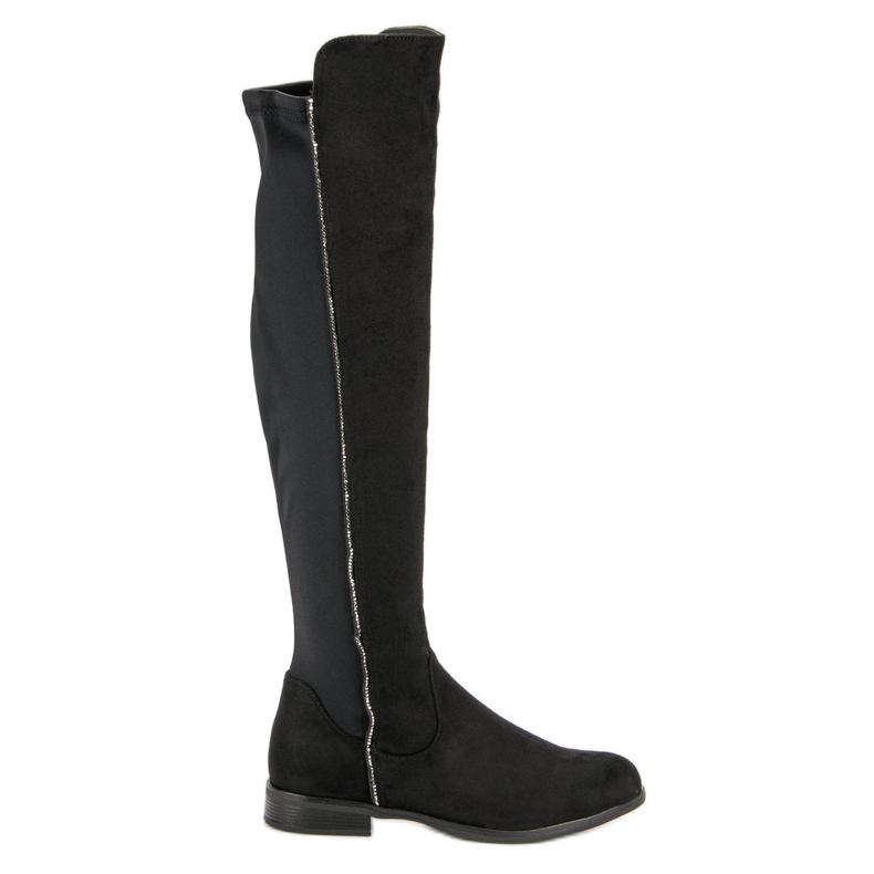 Bestelle Botas de salto plano preto