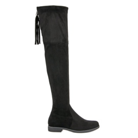 R'S Botas clássicas de joelho preto