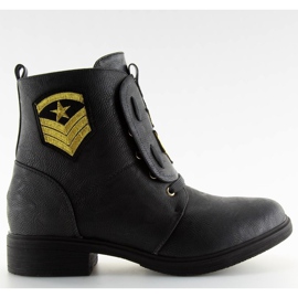 Botas sapatos com preto H-4 manchas pretas