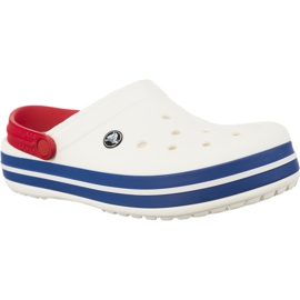 Crocs Crocband Branco Azul Jean multicolorido