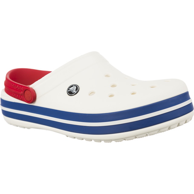 Crocs Crocband Branco Azul Jean multicolorido Crocs Crocband Branco Azul Jean multicolorido
