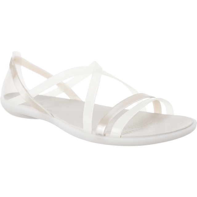 Crocs Isabella Strappy Sandália Oyster Pearl Branco