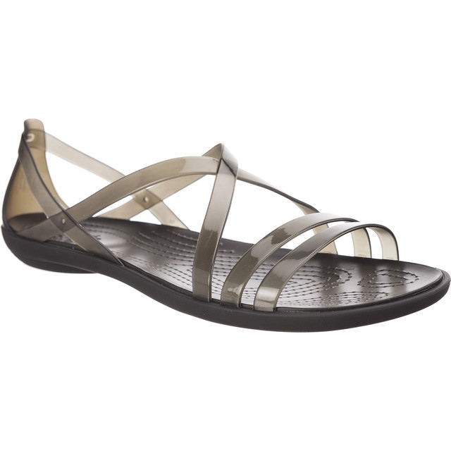 Crocs Isabella Strappy Sandal Preto Cinza Claro