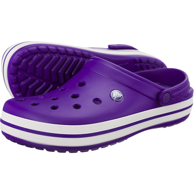 Crocs Branco Ultravioleta Crocband multicolorido