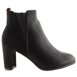 Botas pretas de salto alto A5580 pretas preto