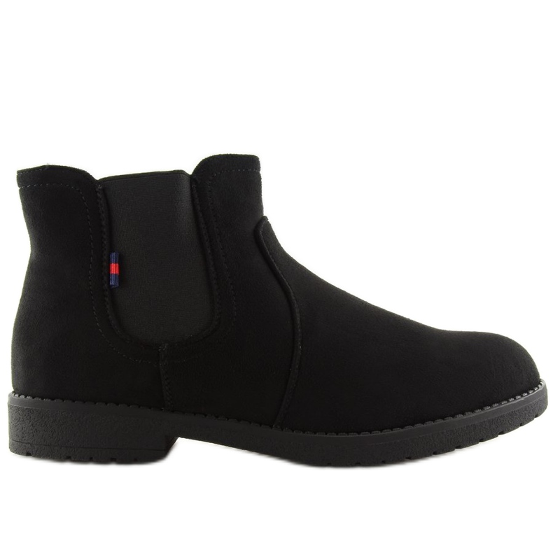 Botas pretas Chelsea para mulheres Y206 pretas preto