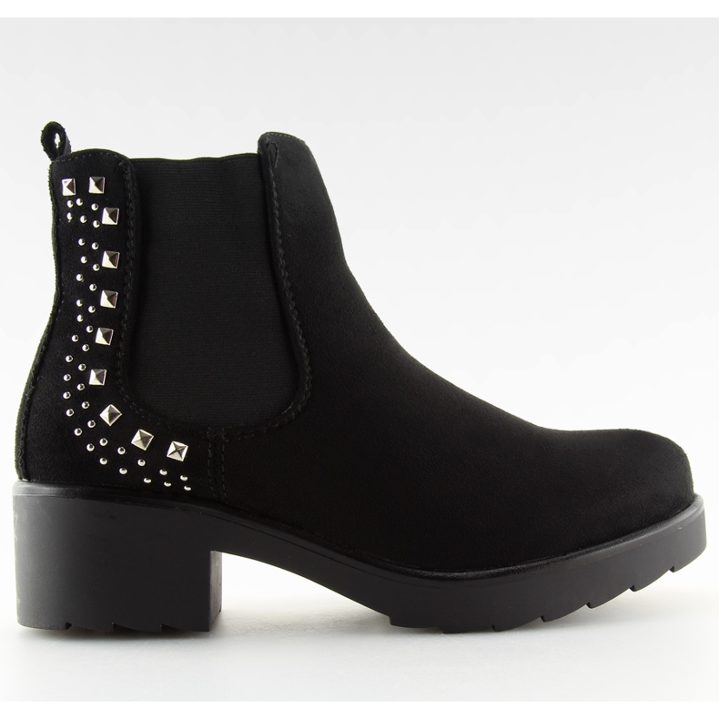 Botas Jodhpur com tachas pretas Z175 Preto