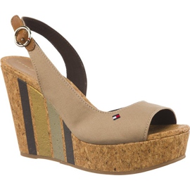 Tommy Hilfiger Cunha Com Listras Impressas 068 Cobblestone castanho Tommy Hilfiger Cunha Com Listras Impressas 068 Cobblestone castanho