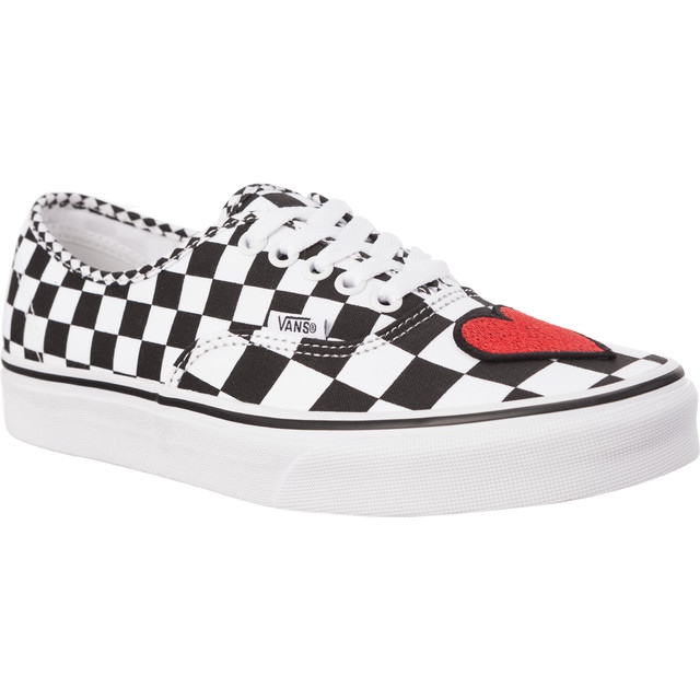 Vans Autêntico Coração Vermelho Q9B branco preto