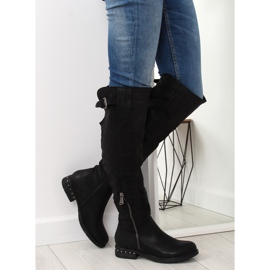 Botas pretas femininas 228-PG Black II-GAT preto