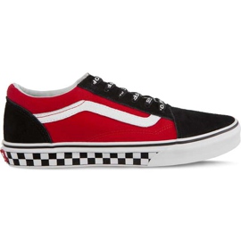 Vans Old Skool VI7 Logo Pop Preto Verdadeiro Branco multicolorido vermelho