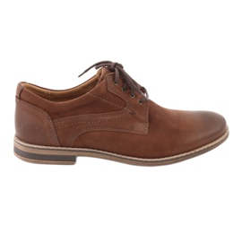 Sapatos masculinos decotados Riko 831 marrom