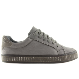 Tênis cinza BS098 cinza com pedras