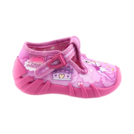 Sapatos infantis Befado 110P350 chinelos rosa