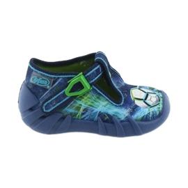 Sapatos infantis Befado 110P339 chinelos azul verde azul marinho