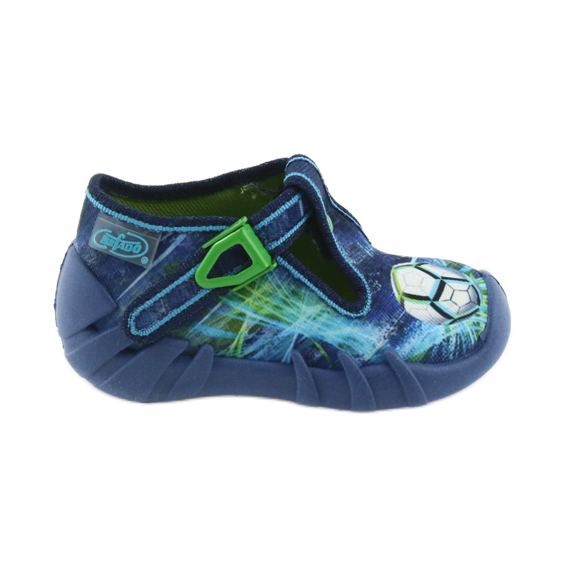 Sapatos infantis Befado 110P339 chinelos azul verde azul marinho