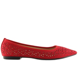 Bailarinas com aberturas vermelhas 127-25 Vermelho