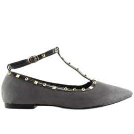 Bailarinas de salto cinza 127-13 Gray Bailarinas de salto cinza 127-13 Gray