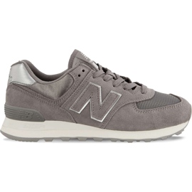 New Balance WL574mms Sateen Marblehead Tab Com Prata Metálica cinza