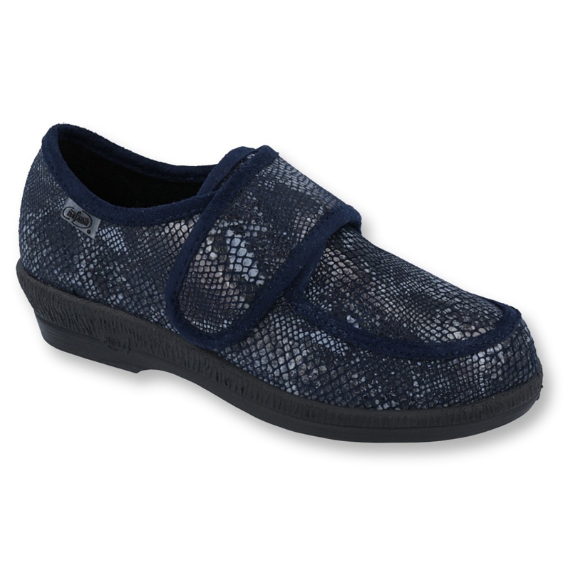 Sapatos femininos Befado pu 984D015 azul marinho