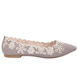 Bailarinas cinzentas com aberturas LT99P Cinza