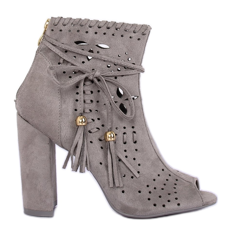 Botas cinza aberto M285P cinza