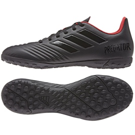 Chuteiras Adidas Predator 19.4 Tf M D97972 preto preto