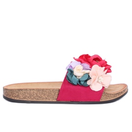 Chinelos rosa feminino rosa P-848 fúcsia multicolorido
