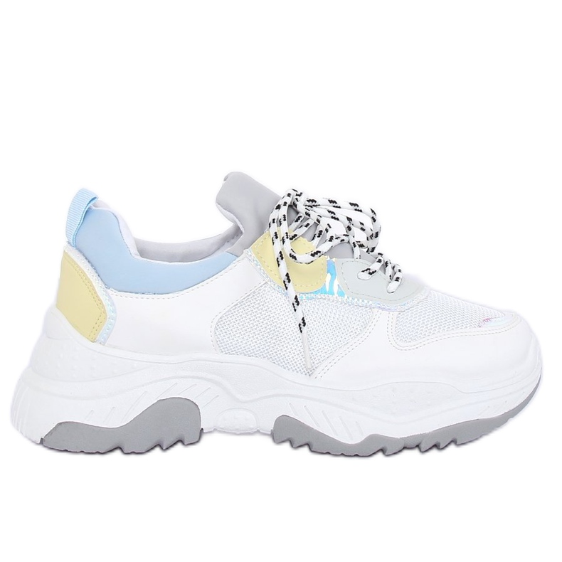 Calçado desportivo branco e azul B0-63 BRANCO / AZUL