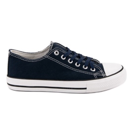 J. Star Tênis Clássico Azul Marinho roxo