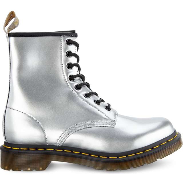 Dr. Martens 1460 Vegan Chrome Silver cinza