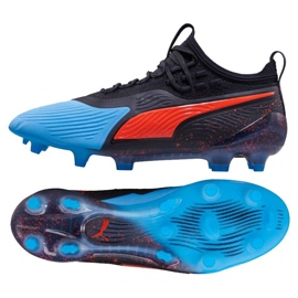 Puma One 19.1 Syn Fg Ag M 105481 01 chuteiras preto preto