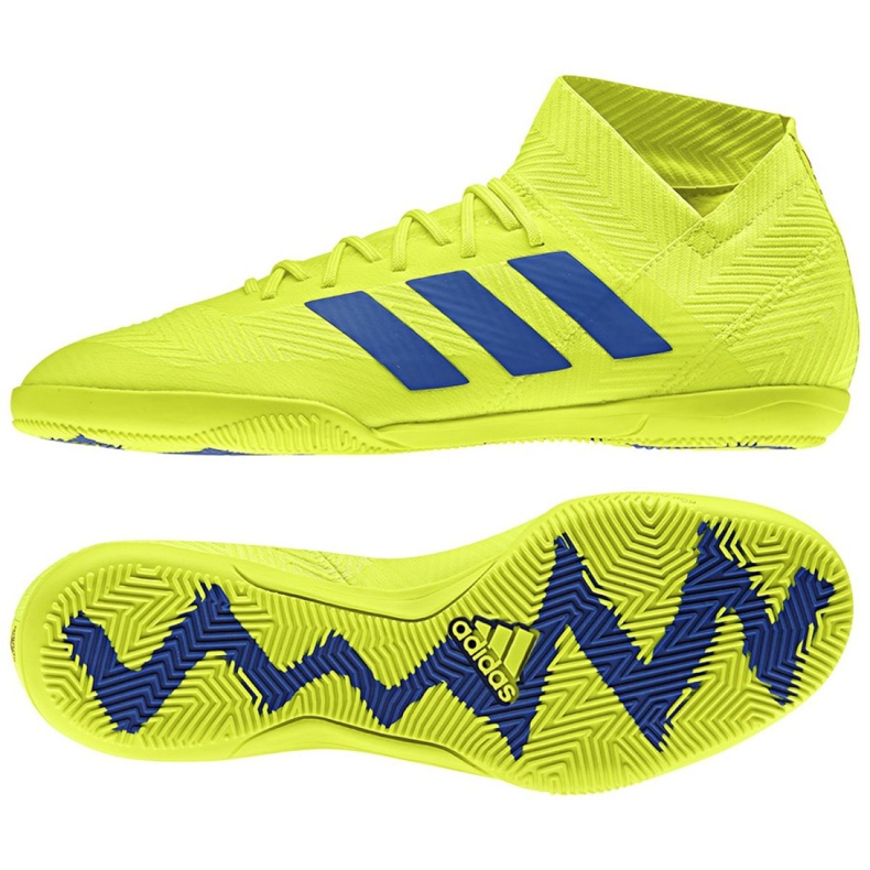 Sapatos de interior adidas Nemeziz 18.3 In M BB9461 amarelo amarelo