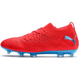 Puma Future 19.2 Netfit Fg Ag M 105536 01 chuteiras multicolorido vermelho