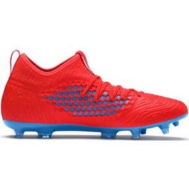 Puma Future 19.3 Netfit Fg Ag M 105539 01 chuteiras vermelho laranjas e vermelhos
