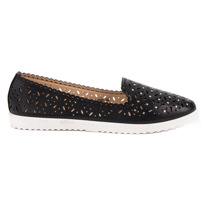 SHELOVET Tênis Openwork Slip preto