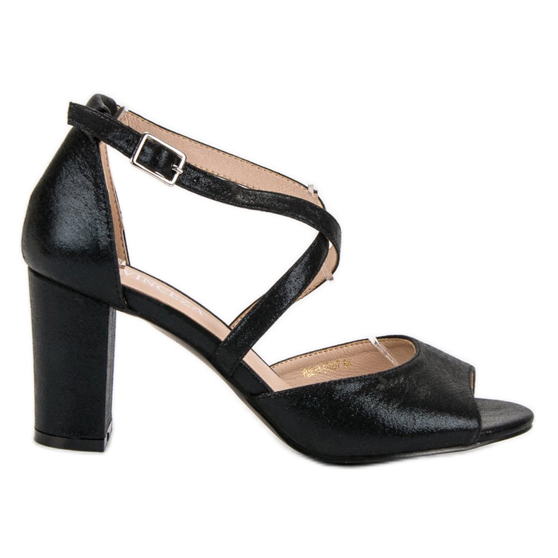 Sandálias Pretas Em Bar VINCEZA preto