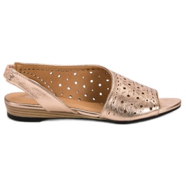 Sandálias com orifícios VINCEZA amarelo