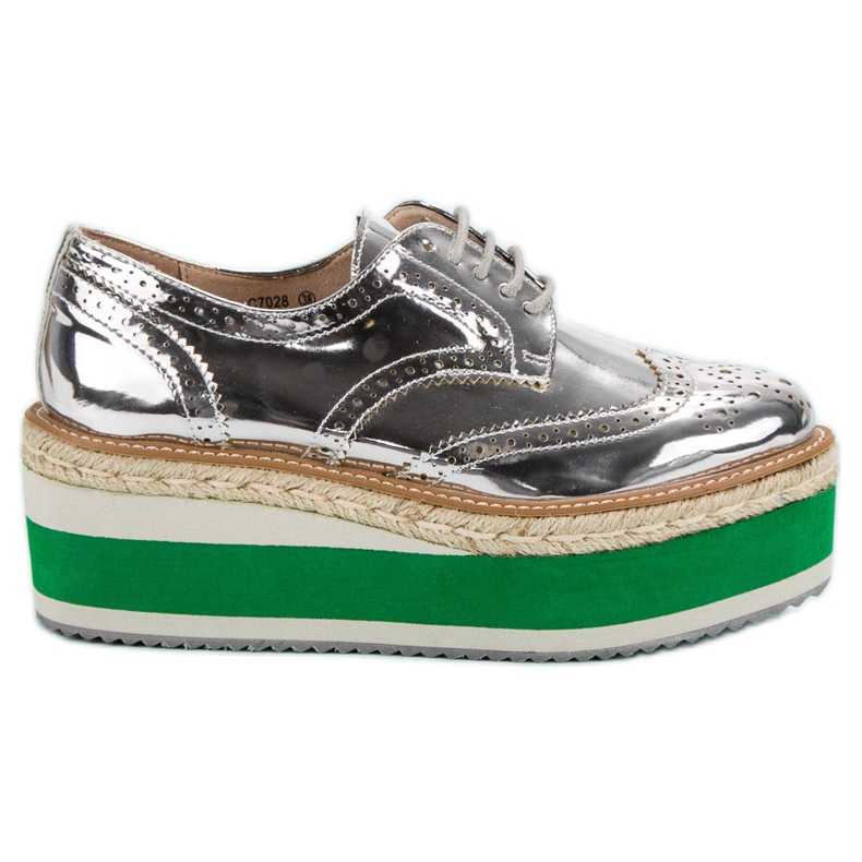 Corina Sapatos de cunha da moda cinza