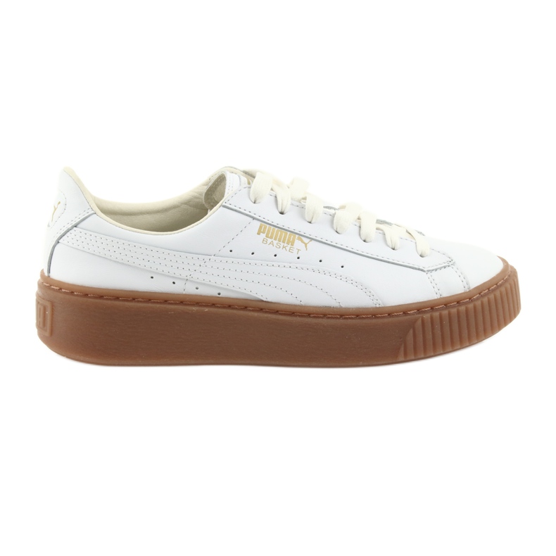 Puma Sapato feminino Basket Platform Core W 001 branco