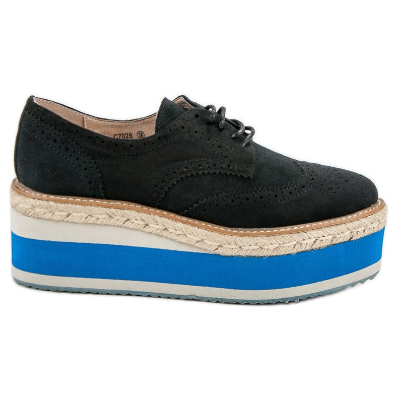 Corina Sapatos de cunha da moda preto