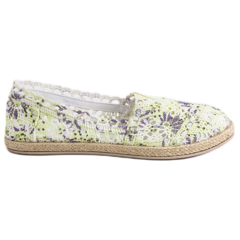Sweet Shoes Slipons de renda multicolorido