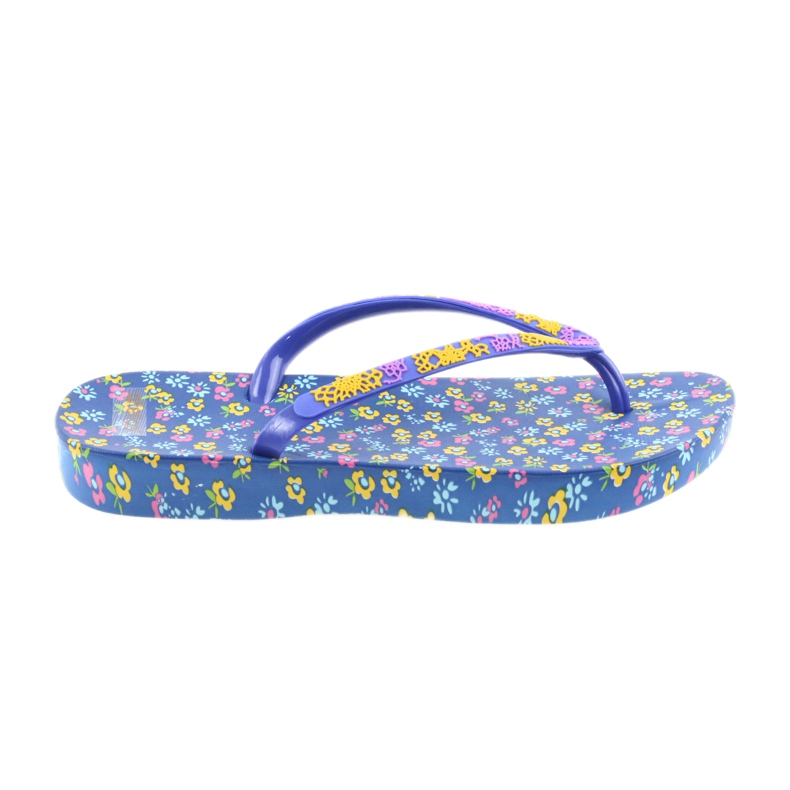 Atletico Chinelos femininos com flores tolet azul amarelo rosa